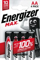 Energizer En-Nmaxaa4 Alkaline-Batterij Aa 1.5 V Dc 4-Blister