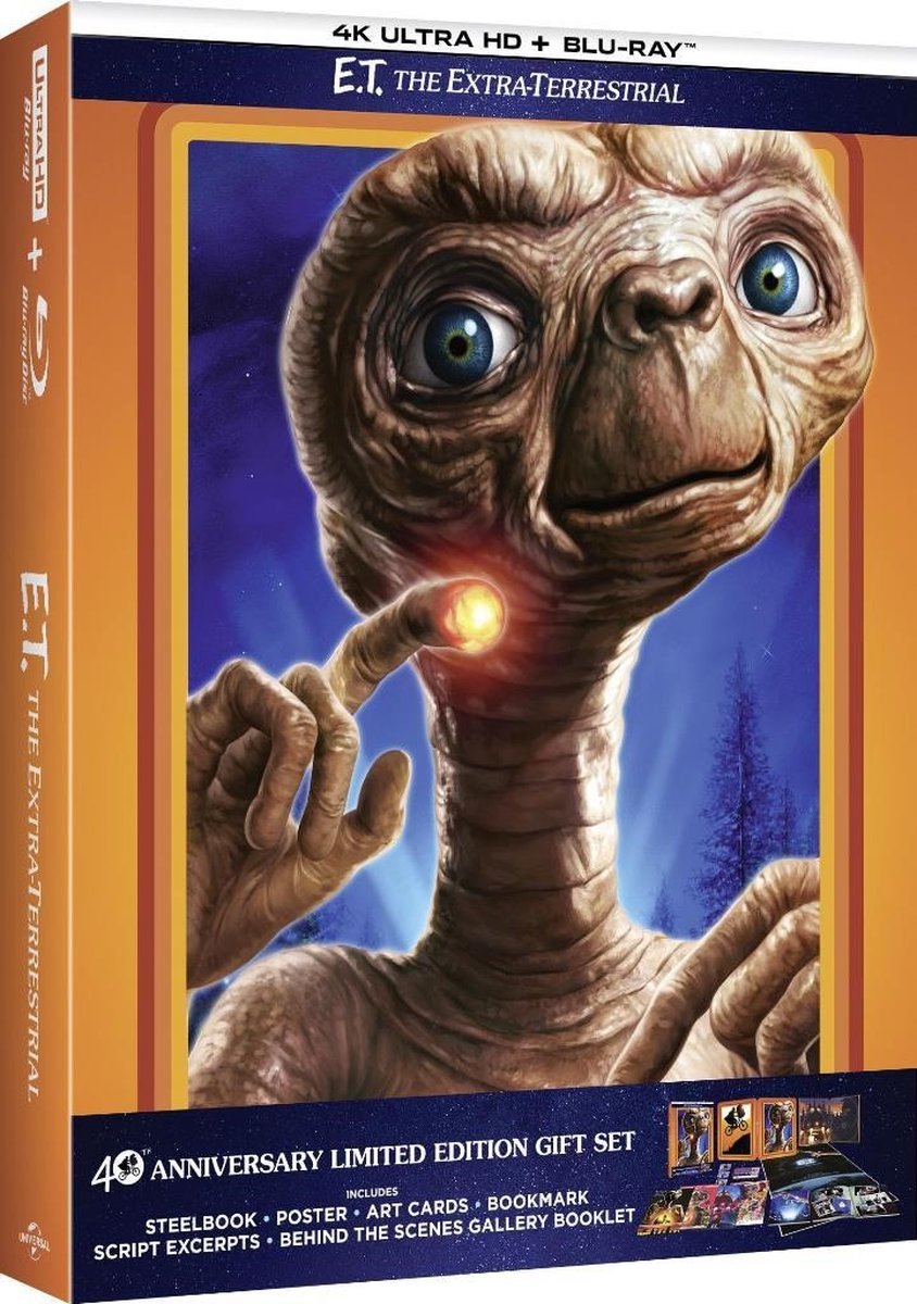 E.T. The Extra Terrestrial (40th Anniversary Limited Edition) (4K Ultra HD Blu-ray) (Steelbook)-