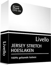 Livello Hoeslaken Jersey splittopper White 160x200/210