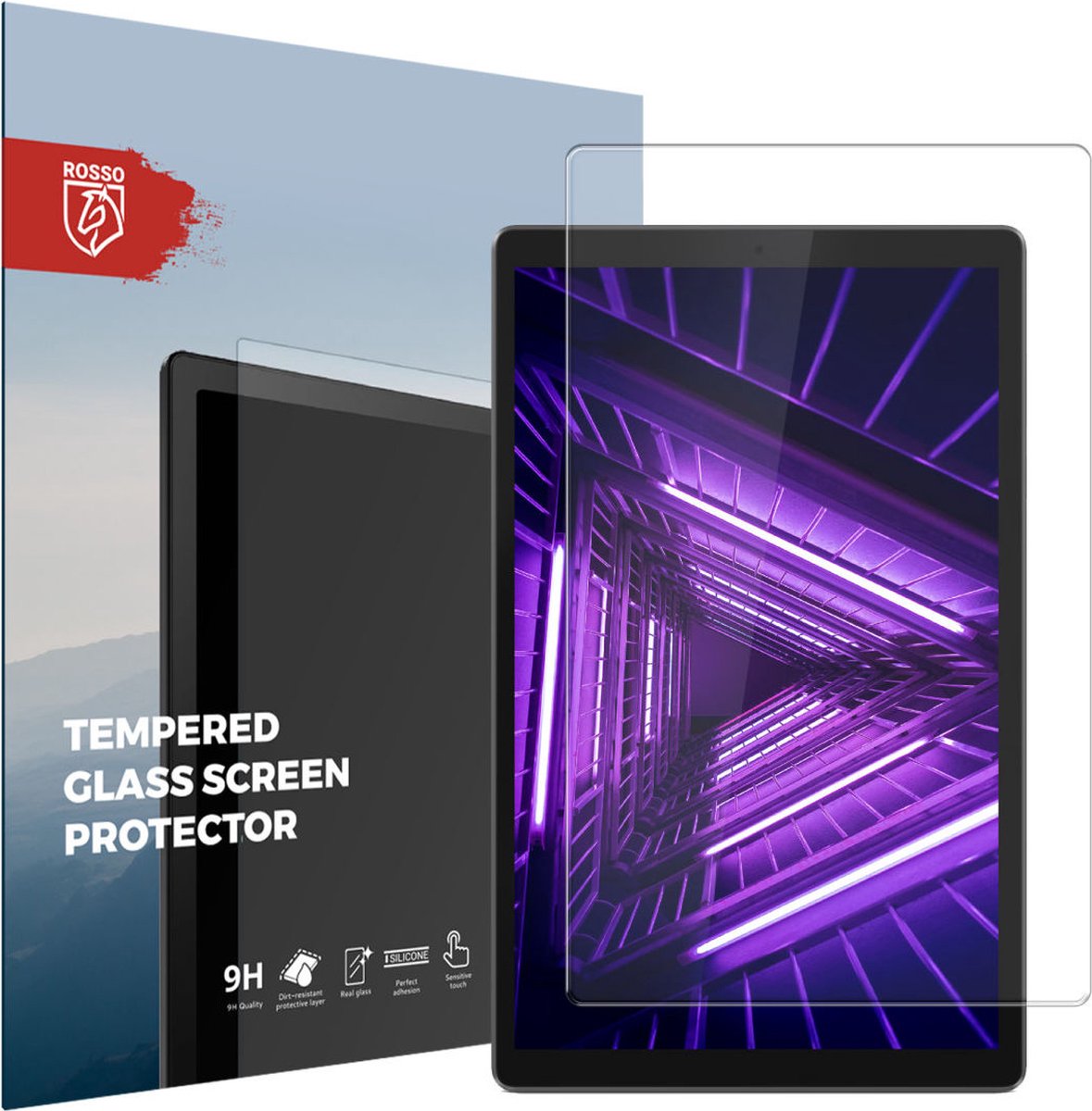 Rosso Tempered Glass Screen Protector Geschikt voor Lenovo Tab M10 HD Gen 2 | Beschermlaag | Glasplaatje | 9H Hardheid | Gehard Glas | Beschermglas