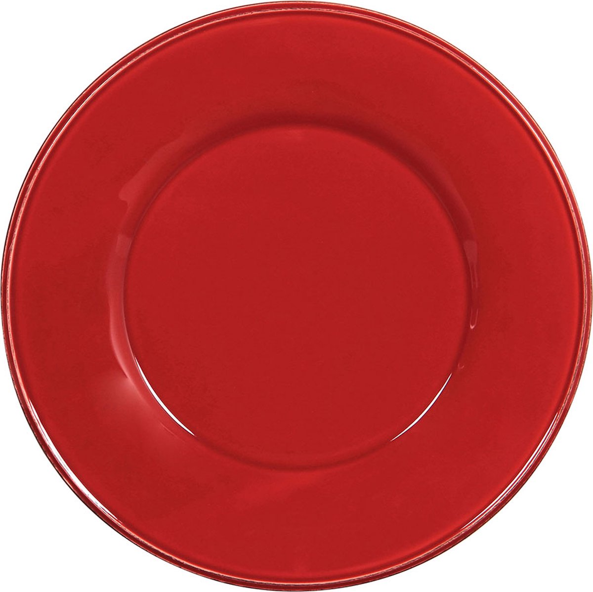Rood Dinerbord Constance - Set van VIER borden - Cote Table