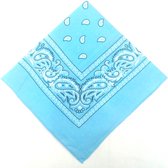 Farmer Handkerchief - Cowboy Handkerchief - Bandana - Femme - Homme - Bleu clair
