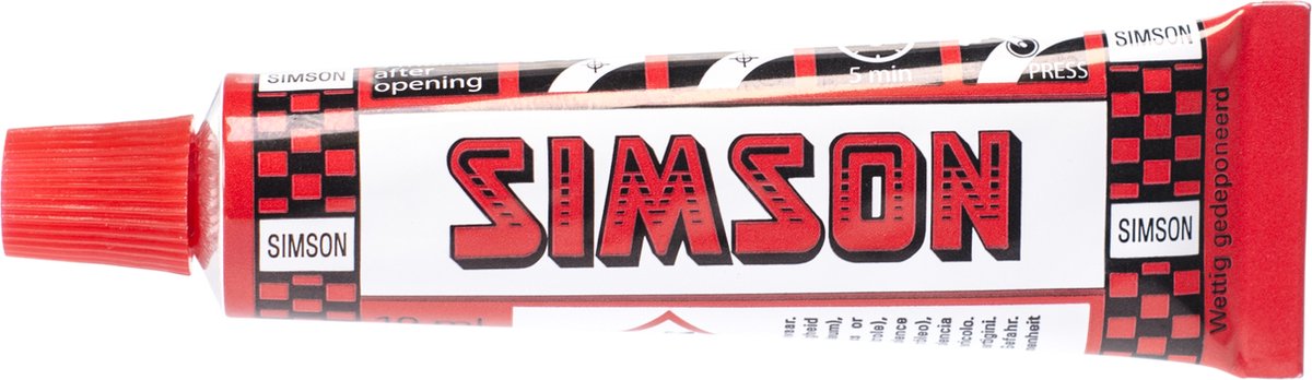 Simson Solutie Lijm - bandenplak voor fietsband - 10 ml - 020541