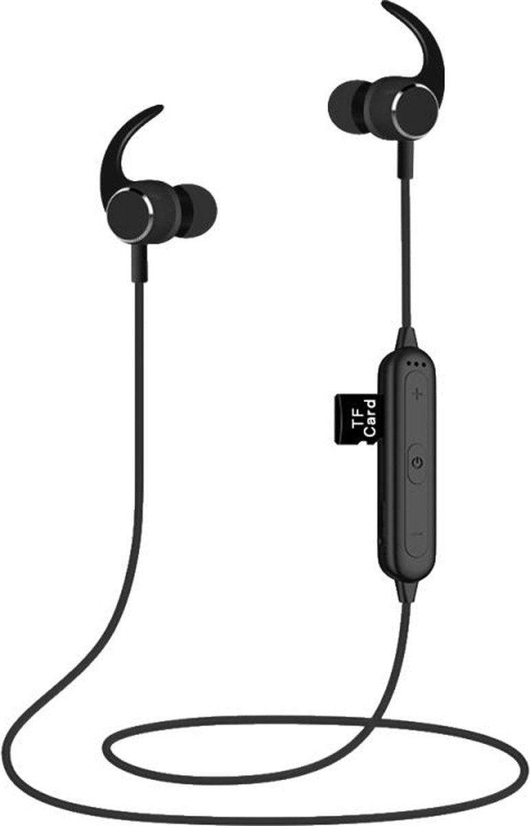 Draadloze Headset KB-G190 hoge kwaliteit en compact/muziek en bellen met microfoon en perfecte geluid kleur Zwart