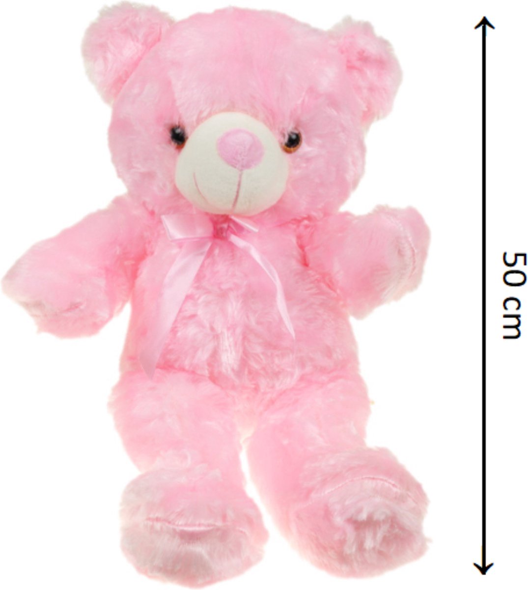 Monzana Ours en peluche avec coussin coeur XXXL 175cm brun doux dense noeud Nounours Je t'aime