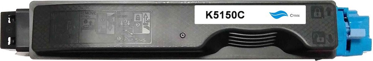 Kyocera TK-5150C - Toner Cyaan - 10000 pagina's - Huismerk Compatible - Geschikt voor Kyocera Ecosys M6030cdn Kyocera Ecosys M6530cdn Kyocera Ecosys P6130cdn - K5150C alternatief - Kyocera toner