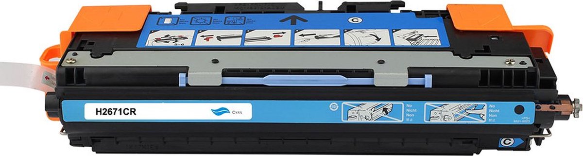 HP Q2671A - Toner Cyaan - 4000 pagina's - Huismerk Compatible - Geschikt voor HP Color LaserJet 3500 HP Color LaserJet 3500N HP Color LaserJet 3550 HP Color LaserJet 3550N - Q2671A H2671CR alternatief - HP inktcartridge