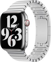 Apple Steel link Band voor de Apple Watch Series 1 / 2 / 3 / 4 / 5 / 6 / 7 / 8 / 9 / SE - 38 / 40 / 41 mm - Zilver