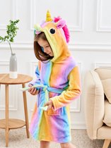 Unicorn kinderbadjas – Badjas kind unicorn – Kinderbadjas regenboog kleuren  – Meisjes... | bol.com
