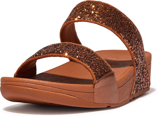 FitFlop Lulu Slide - Glitter BRUIN - Maat 37