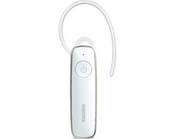 Remax T8 Bluetooth Oortje In-Ear Wit - Draadloze Mono Headset met Oorhaak voor Handsfree Bellen Auto, Sport & Zakelijk Gebruik - Multipoint 4.1