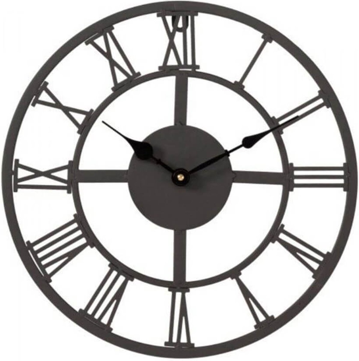 Navaris grande horloge outdoor étanche - Klok et thermomètre pour le jardin  - Horloge