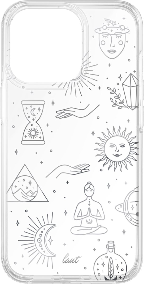 Laut Namaste TPU yogafiguren hoesje voor iPhone 13 Pro Max - transparant