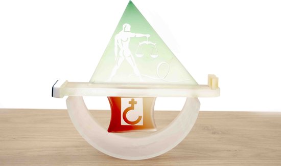 Glasbeeld - Luxe Cadeau beeldje - Sterrenbeeld Weegschaal glazen object