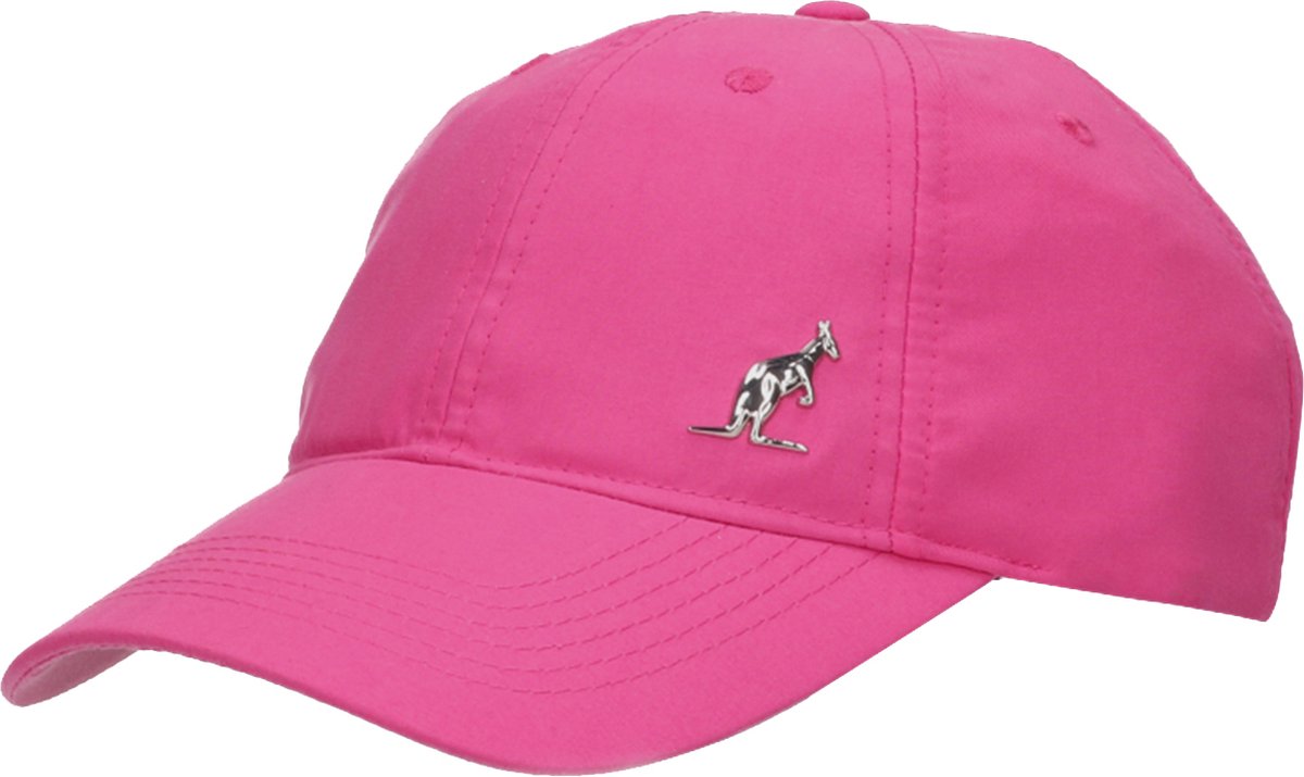 Australian cap met zilveren logo Fuchsia
