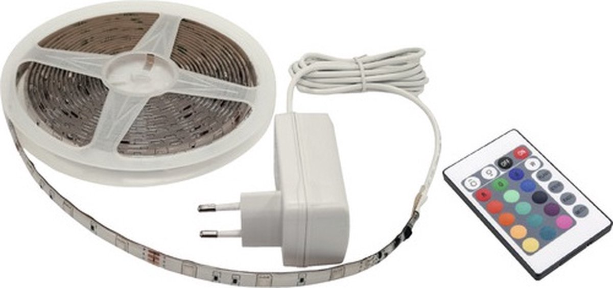 LED-strip set RGB IP20 - 500 cm - Met afstandsbediening - 340 lm