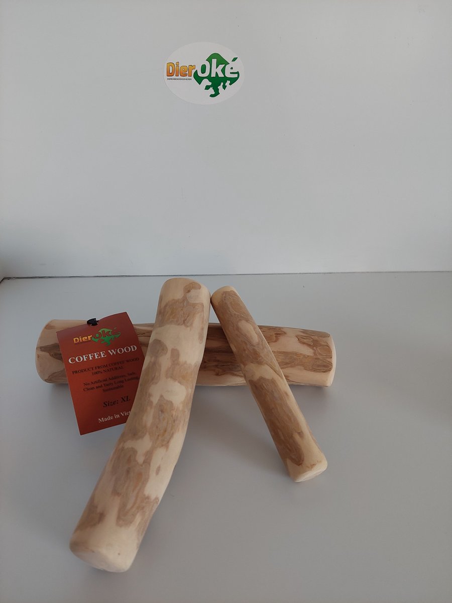 DierOKÉ - Koffieboomwortel Xsmall voor de hond , 100% natuurlijke hondensnacks - kauwwortel - koffiehout - coffee wood - Vietnam