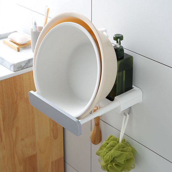Porta Asciugamani Wenko Con 2 Bracci Mobili - Acciaio Inox Satinato, 25x89x45 Cm