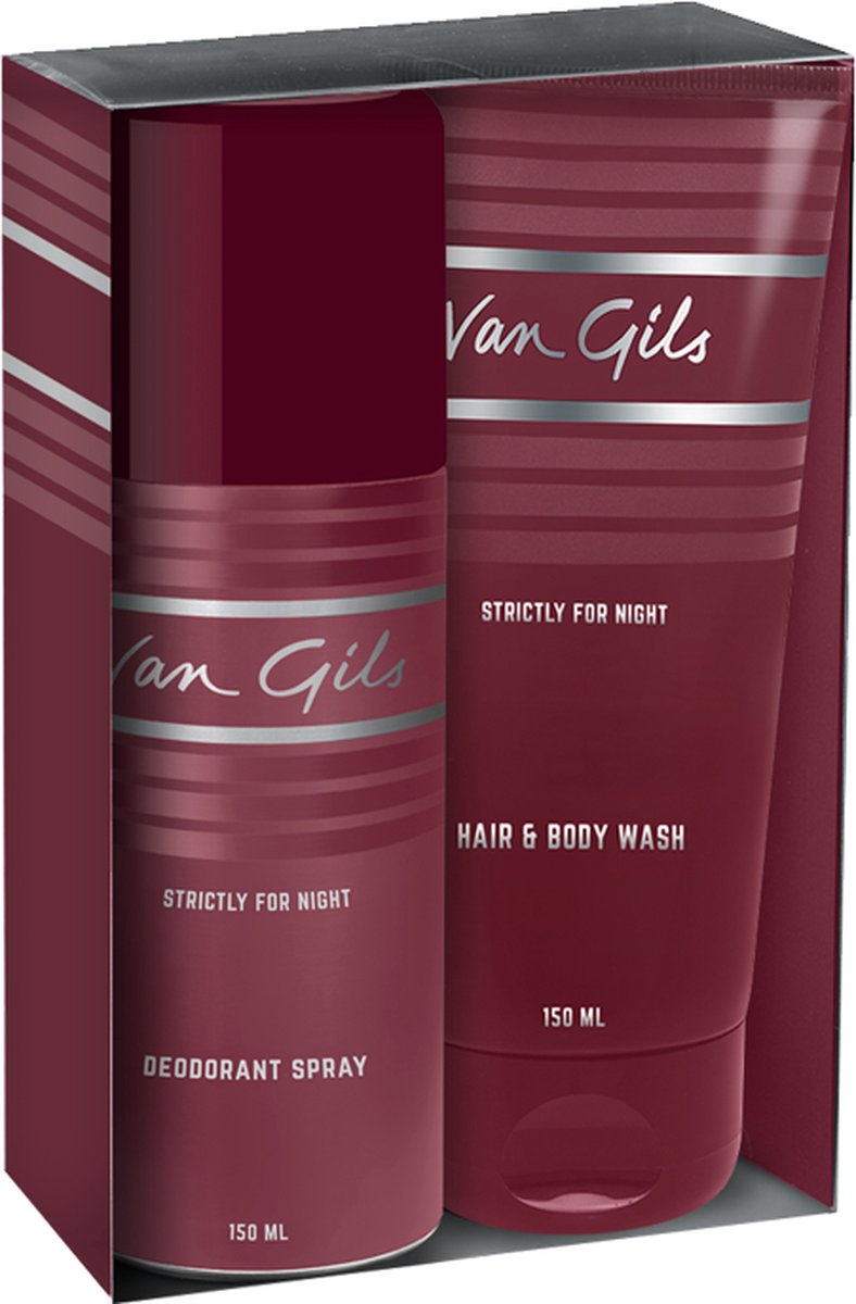 Goedkoopste Van Gils - Strictly for Night - Set Deospray 150 ml & Shower gel 150 ml