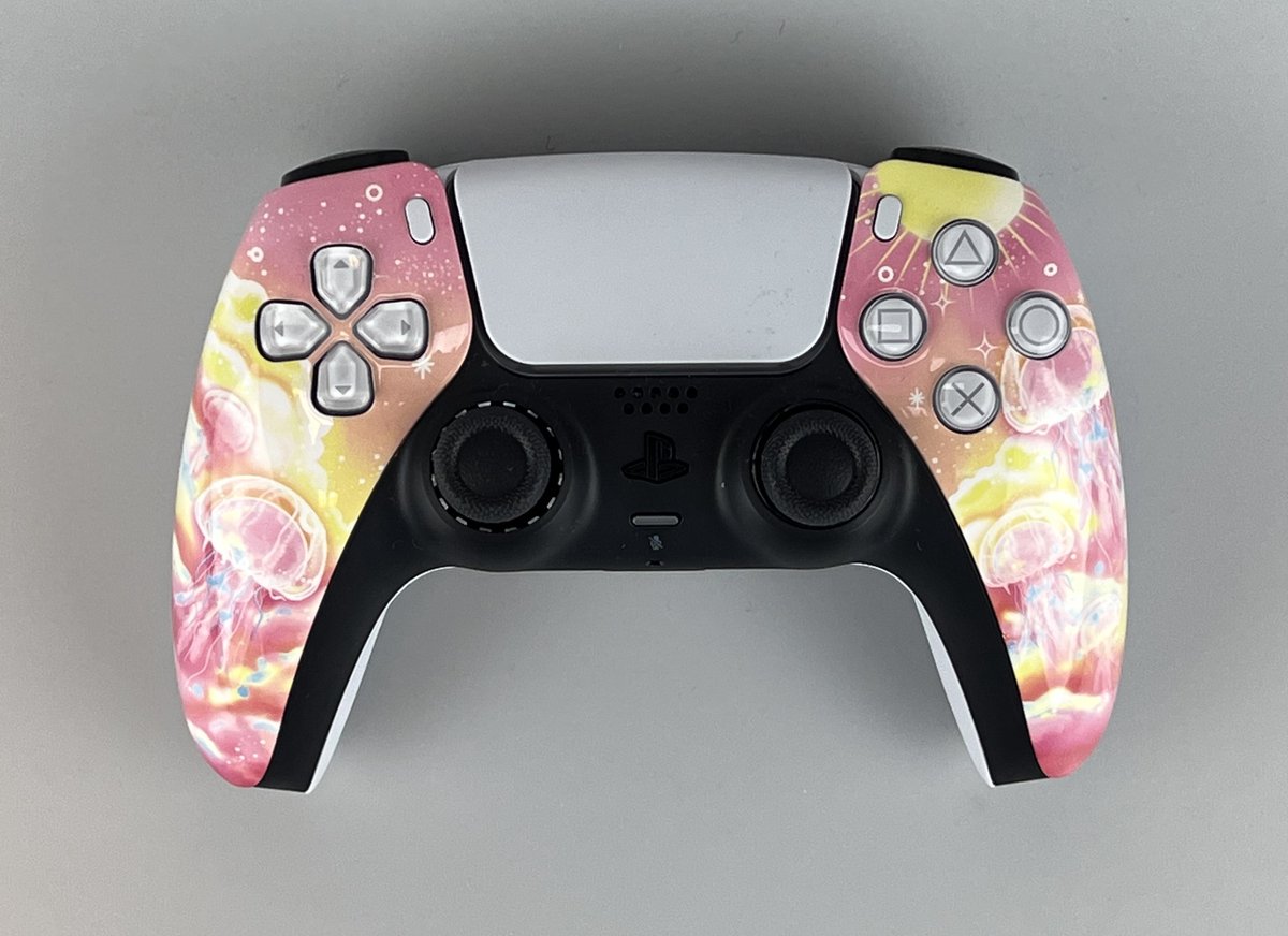 sans fil Sony PS5 DualSense Jelly Fish personnalisée