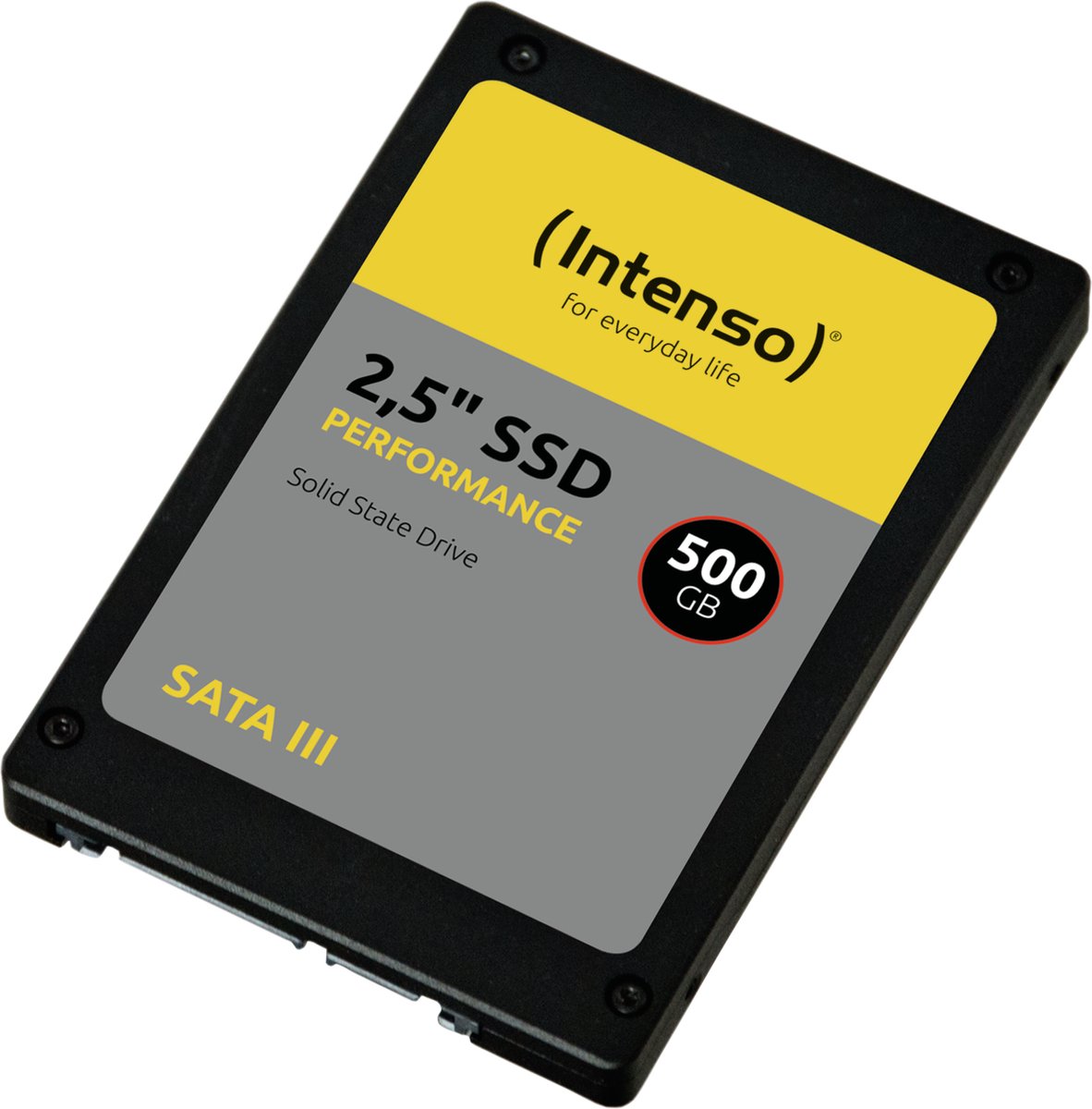 (Intenso) 25 inch SSD SATA III PERFORMANCE - 500GB Interne SSD - 3D NAND - 550 MB/s (3814450)