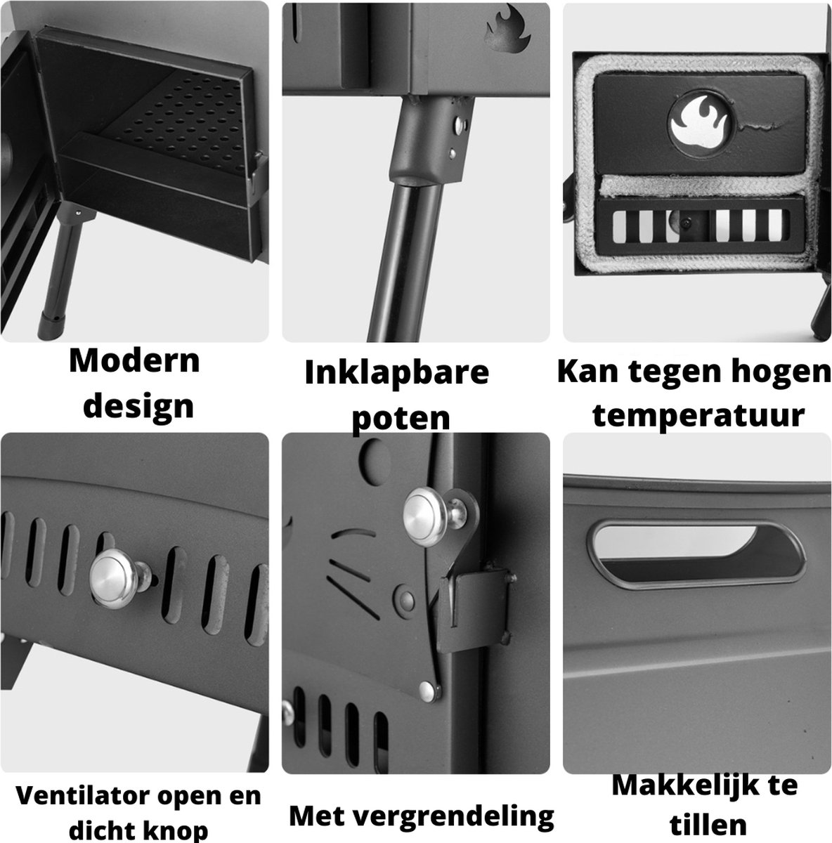 Currero Houtkachel Vrijstaand Houtkachel Binnen Houtkachel Verwarming