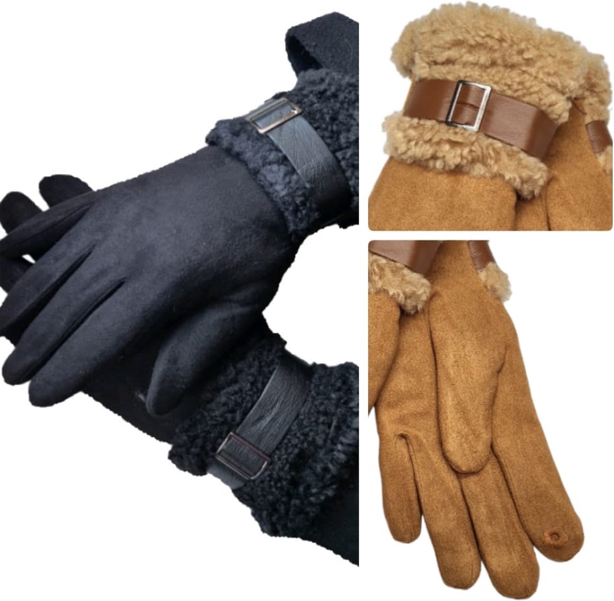 Long Keeper Gants en Cuir Pour Femmes Avec Écran Tactile Gants