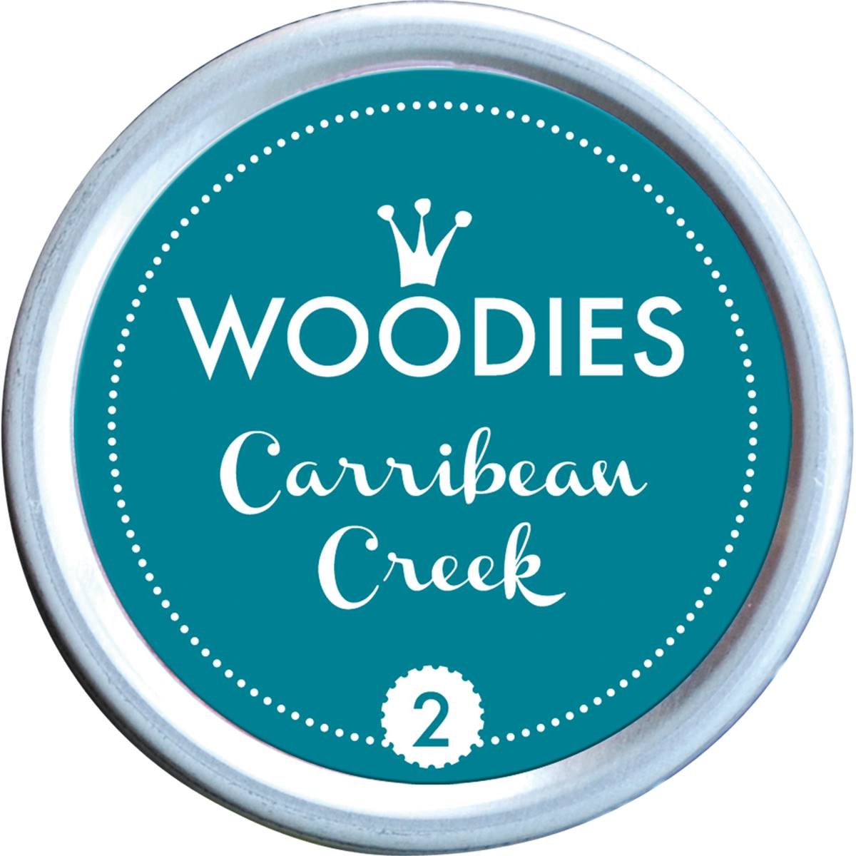 Woodie's Stempelkussen-Inktpad-Inktkussen-Carribean Creek-Stempelen-Kaarten maken-Scrapbook-Knutselen-Hobby-DIY-Stempels-Creative hobby