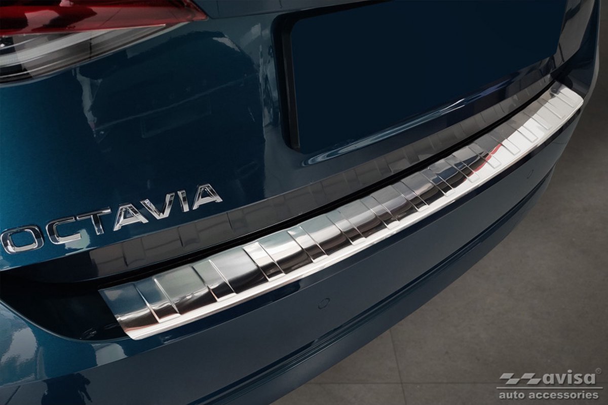 RVS Achterbumperprotector Skoda Octavia IV Liftback 2020- 'Ribs'