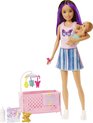 foto van Barbie Skipper Babysitter - Barbiepop - Slaperige baby en wieg