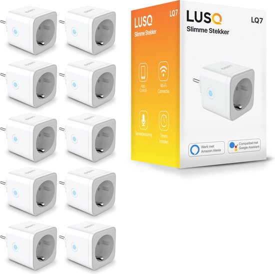 LUSQ® 10 stuks - Slimme Stekker - Smart Plug - Google Home & Amazon Alexa  -... | bol.com