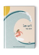 Sam surft - hoge golven