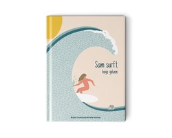 foto van Sam surft - hoge golven