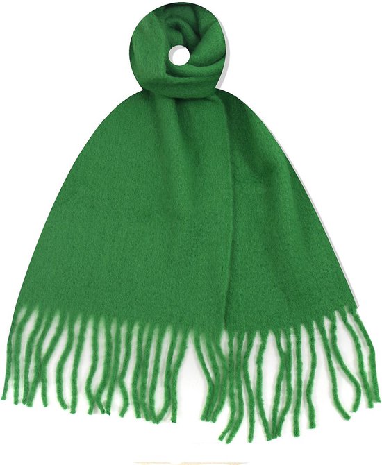 Wrendale Designs Sjaal Wrendale Wintersjaal – Groen Met Reeënprint – Superzacht En Lang Hannah Wrendale