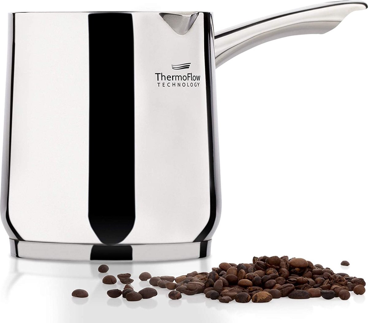 Nouveau design machine à café Turc acier inoxydable avec poignée