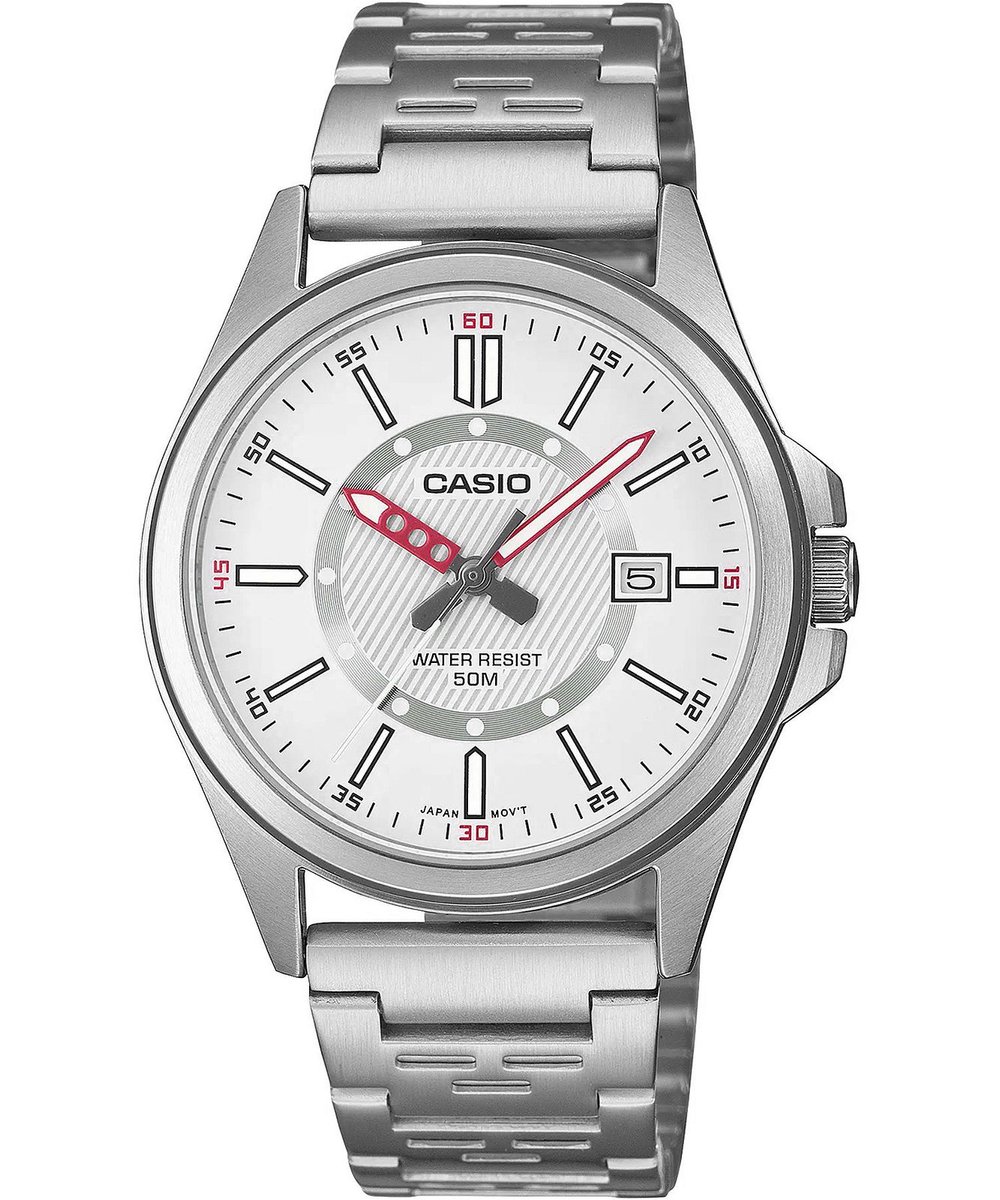 Casio Casio Collection MTP-E700D-7EVEF Horloge - Staal - Zilverkleurig - Ø 38 mm