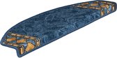 Floordirekt Trapmat - Rügen - Zelfklevend - Halfrond - Blauw - 23,5 x 65 cm