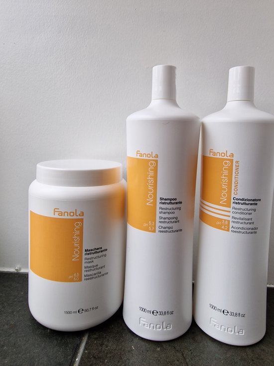 Fanola Nourishing TRIO  Mask 1500ml + Shampoo 1000l + Conditioner 1000ml