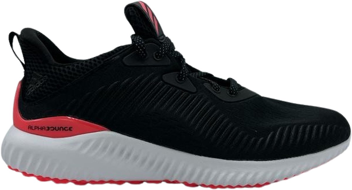 Adidas - Alphabounce 1 - Sneakers - Unisex - Zwart/Wit/Roze - Maat 46 |  bol.com