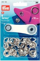 Prym Jersey Drukknopen 6 stuks - 18 mm - zilver - 390 195