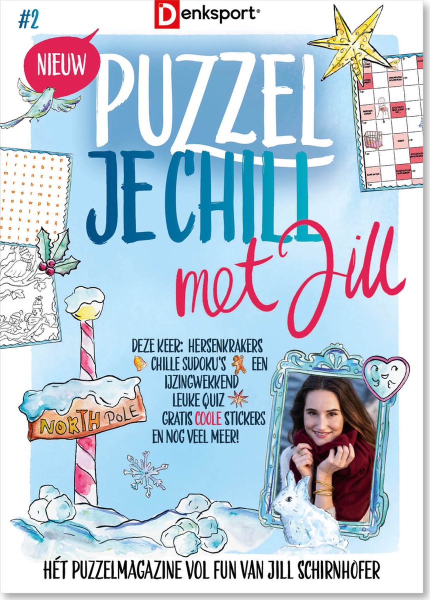 Denksport puzzelboek Puzzel je chill met Jill editie 2 | bol.com