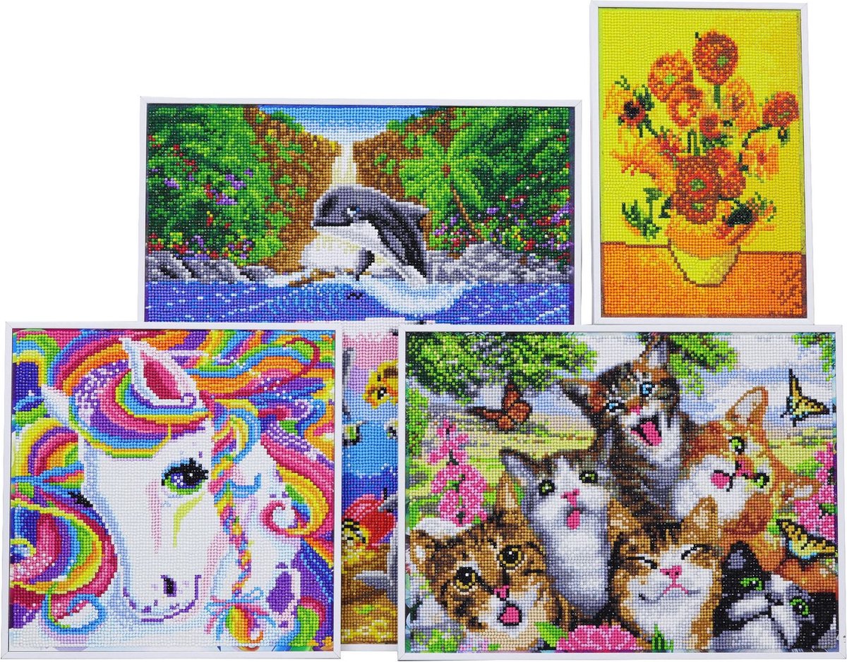 VDTOYS® DIAMOND PAINTING volwassenen - VDTA094 - vierkante steentjes - full - groot formaat - nieuwe tekeningen - 45 op 55 cm (canvas) - 40 op 50 cm (foto) — afbeelding 9