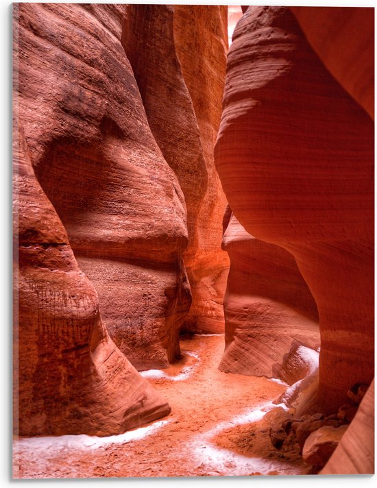 WallClassics - Verre Acrylique - Ravine à Antelope Canyon - Photo 30x40 cm sur Verre Acrylique (avec système de suspension)