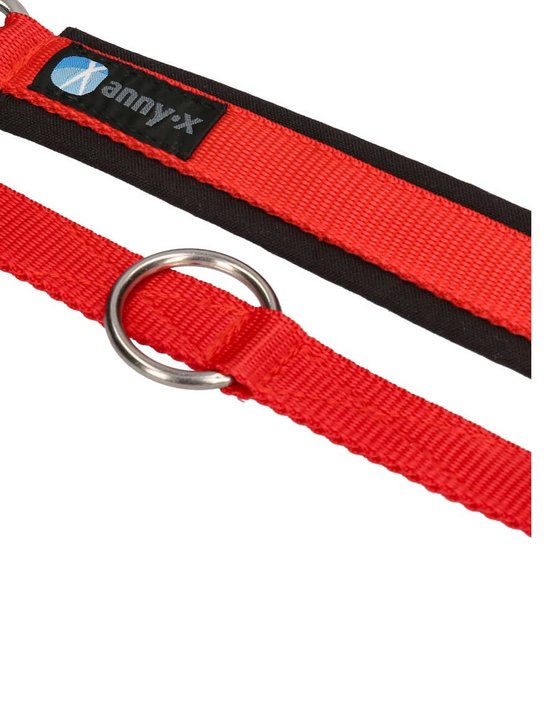 Vuiligheid het internet Redding Annyx hondenlijn hondenriem leiband verstelbaar deels gewatteerd zwart rood  van H&M | bol.com