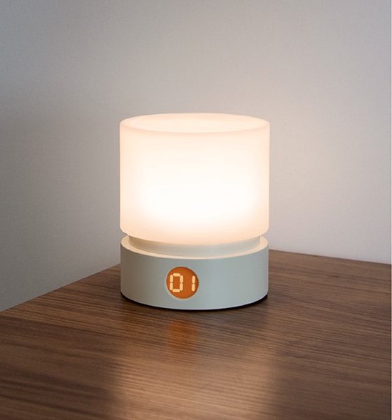 Lueas® Draadloze Tafellamp LED – Draadloze Lamp Nachtkastje - Mini LED Lamp  –... | bol.com