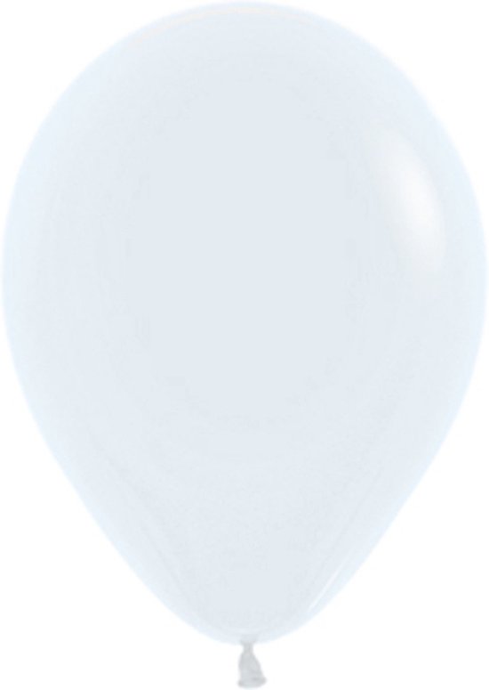 Ballon  10" / 25 cm WIT ref 005 , per 100st / Sempertex /Promoballons