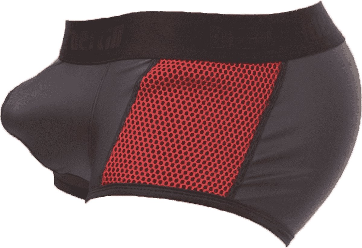 Barcode Berlin Fetish Boxer Pettar Rood - MAAT XL - Heren Ondergoed - Boxershort voor Man - Mannen Boxershort