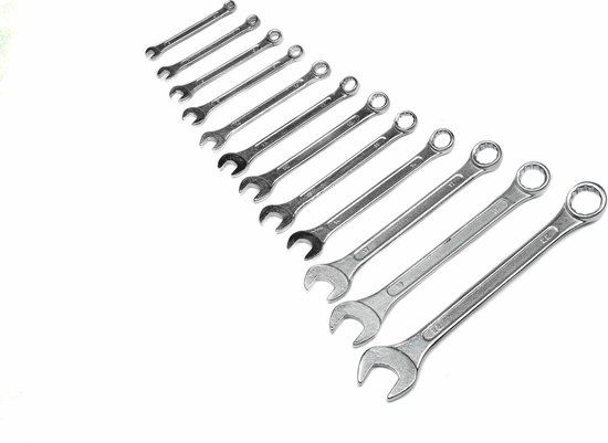 Benson Steeksleutel- en ringsleutelset - 6 t/m 22 mm - 12-delig - Inclusief etui — afbeelding 2