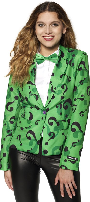 Suitmeister WOMEN The Riddler™ Jacket - Dames Blazer - Halloween Outfit ...