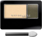 Maybelline - Expert Wear - Eye Shadow Duo - 90D - Sunkissed Olive - Oogschaduw - Groen - Beige - 2.4 g